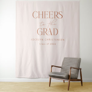 Tenture Fond photo moderne en terre cuite rose vierge