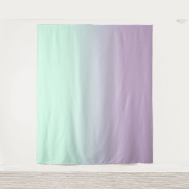Tenture Fond photo Ombre Gradient Mint Et Lilac (Devant)