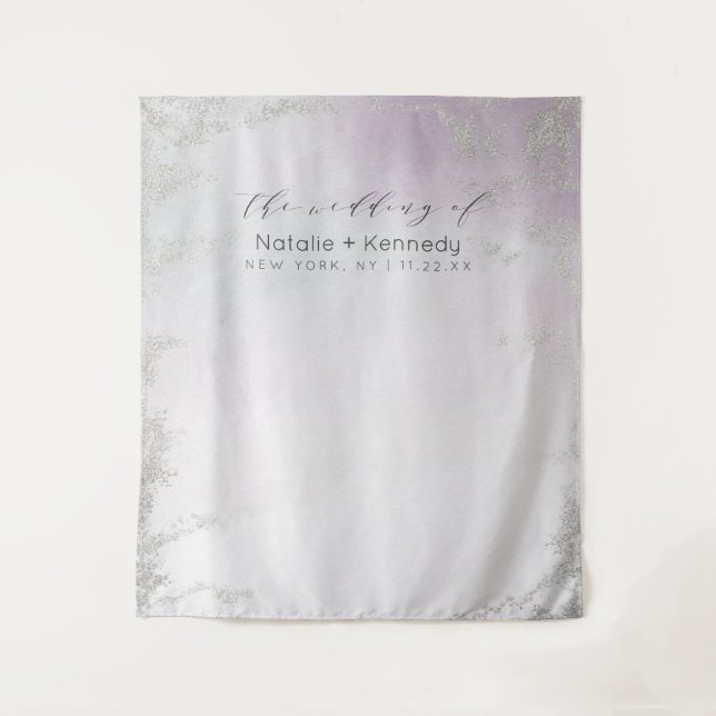 Tenture Fond photo Ombre Light Purple Silver (Devant)