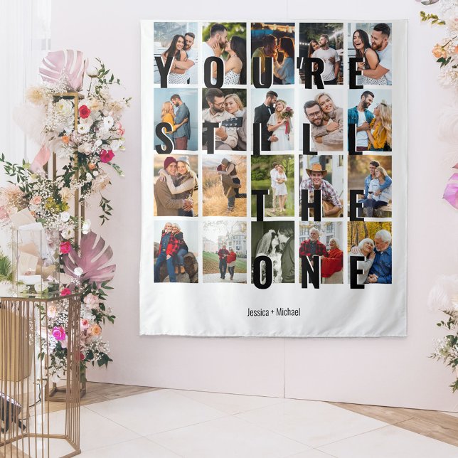 Tenture Fond pour anniversaire 20 Photo Tu es toujours le/ (Créateur téléchargé)