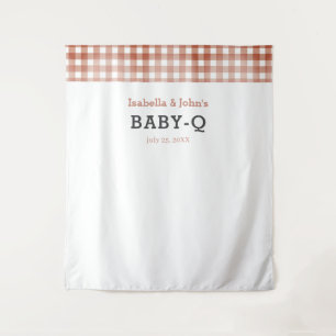 Tenture Fond pour Baby Q Barbecue Baby Shower