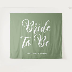 Tenture Fond pour Baby Shower de future mariée minimaliste