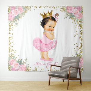 Tenture Fond pour Baby Shower de Princesse