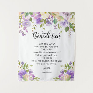 Tenture Fond POUR ÉGLISE Mariage Fleur Violet PRIÈRE