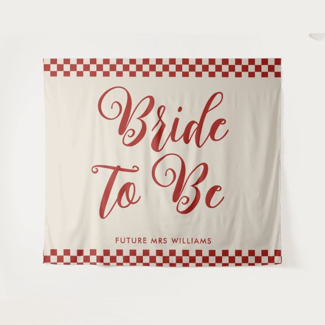 Tenture Fond pour la fête prénuptiale de la future mariée  (Devant (Horizontal))