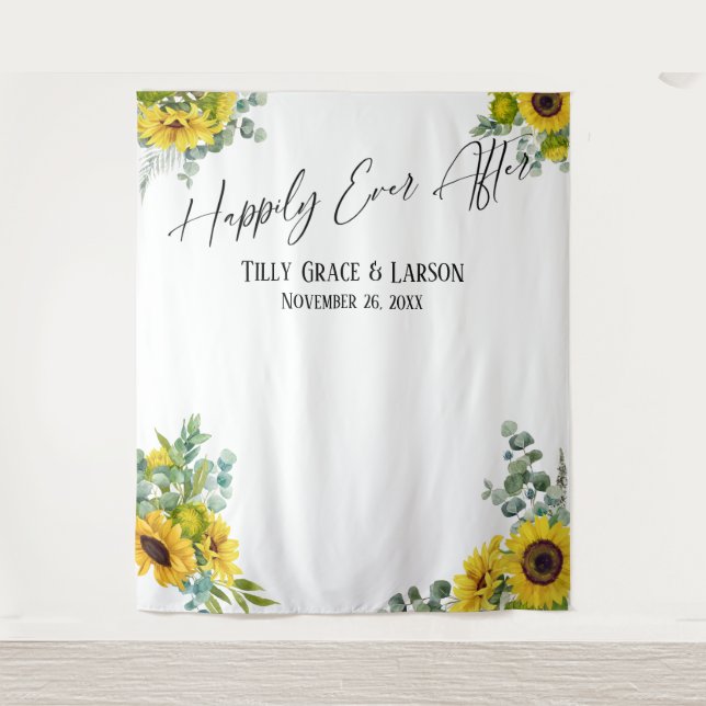 Tenture Fond pour photo « Floral Happily Ever After » (Devant)