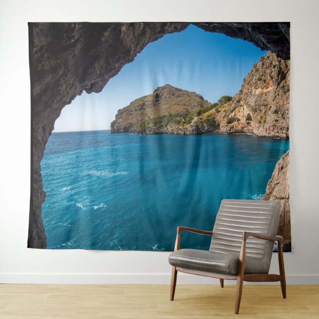 TENTURE FOND POUR PHOTO GROTTE SOUS-MARINE (En situation (horizontale))
