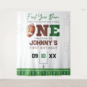Tenture Fond pour photos d'anniversaire de football 1er