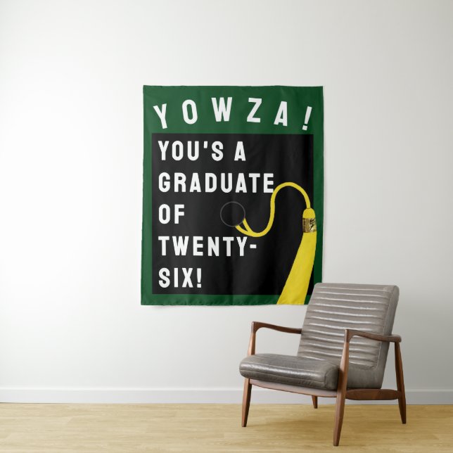 Tenture Fond pour photos de remise de diplômes 2026 (En situation)