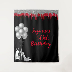 Tenture Fond pour photos Fête 50e Anniversaire Paillettes