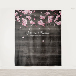 Tenture Fonds de mariage de grange rustique à fleurs de ce