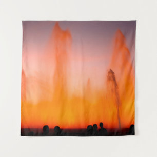 Tenture Fontaine magique de Montjuic, Barcelone, Espagne.