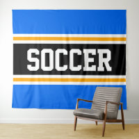 FOOTBALL Bleu Clair Orange Noir Rayures de Course