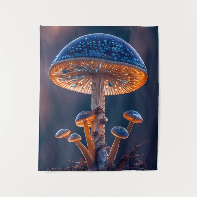 Tenture Forêt de champignons Calme Nature paisible Zen (Devant)