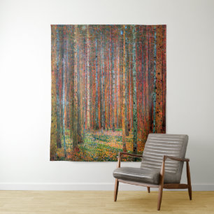 Tenture Forêt de sapins M. Gustav Klimt