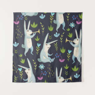 Tenture Forêt enchantée : Motif sans couture inspiré de la