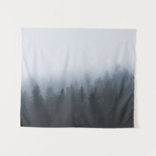 Tenture Forêt mystérieuse dans le brouillard
