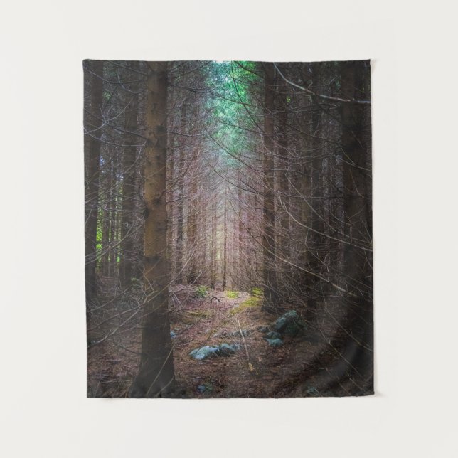 Tenture Forêt mystérieuse d'épinette (Devant)