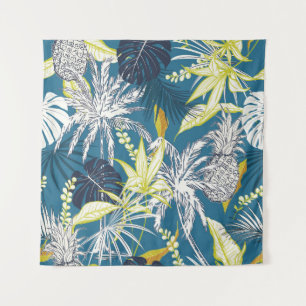 Tenture Forêt tropicale : Main colorée dessinée.
