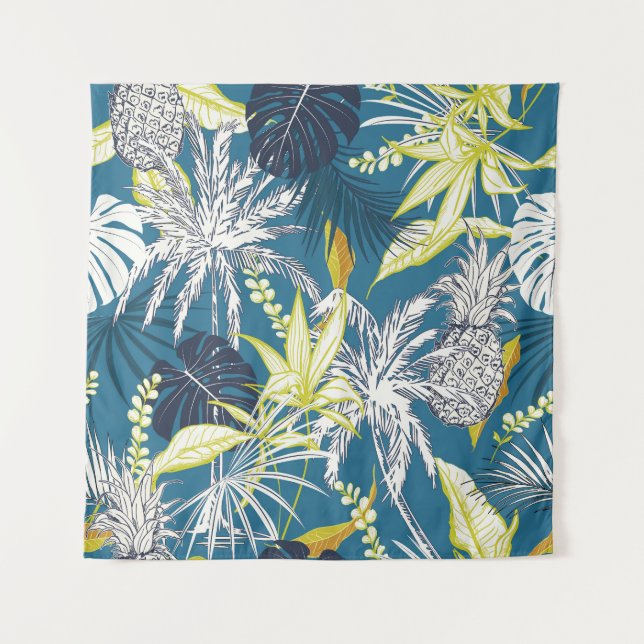 Tenture Forêt tropicale : Main colorée dessinée. (Devant)