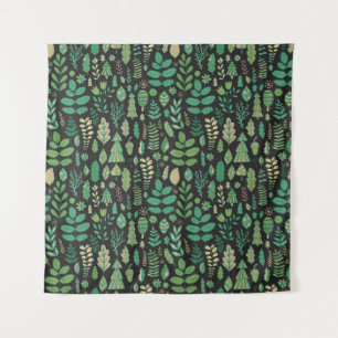 Tenture Forêt vintage Floral Design sans joint