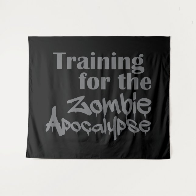 Tenture Formation Pour Zombie Apocalypse Drôle (Devant (Horizontal))