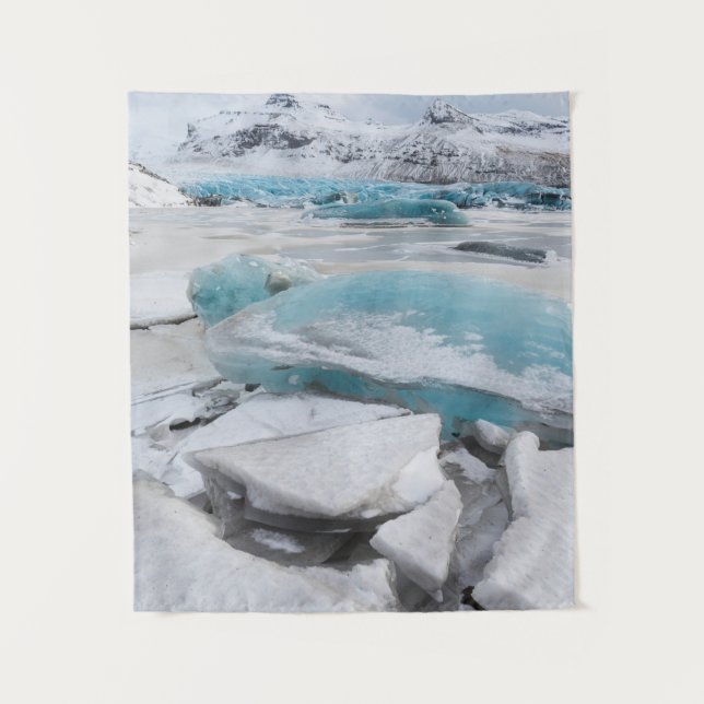Tenture Formations glaciaires de glace en hiver (Devant)