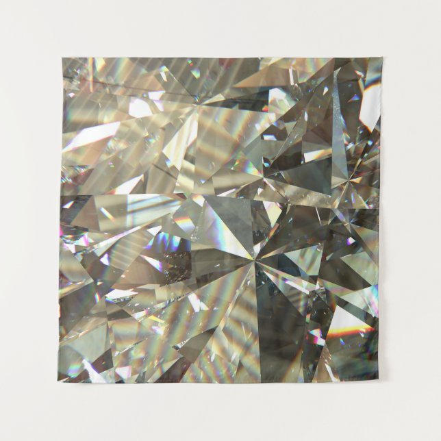 Tenture Formes diamant triangulaire : texture stratifiée. (Devant)