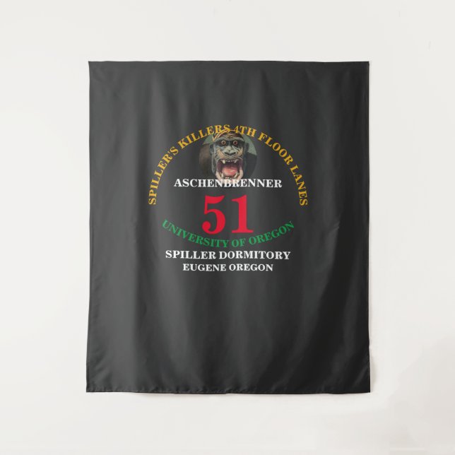 Tenture FOYER UNIVERSITÉ DE L'OREGON Équipe MAILLOT (Devant)