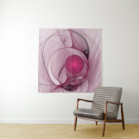 Fractal Balançant, Art Abstrait Moderne Rose de Ba