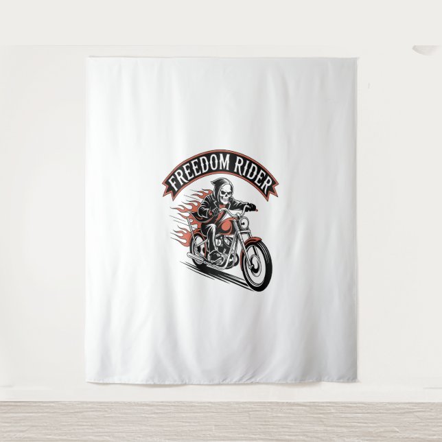 Tenture FreeDom Rider Biker (Devant)