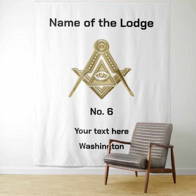 Tenture Freemasons Freemasons Masonic Lodge (En situation)