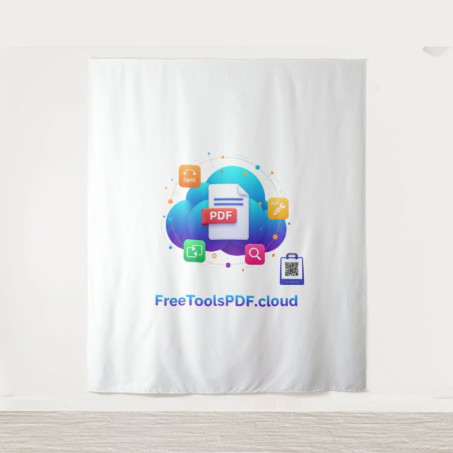 Tenture FreeToolsPDF – Fun Digital Power on Your Shirt!  (Devant)