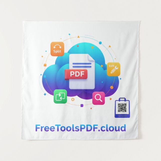 Tenture FreeToolsPDF – Fun Digital Power on Your Shirt! (Devant)