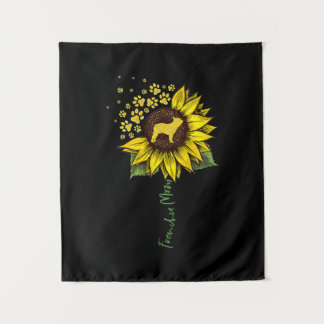 Tenture Frenchie Sunflower Maman Français Bulldog Lover Ca