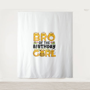 Tenture Frère Fête Thème Girafe 1er Anniversaire Fille Zoo