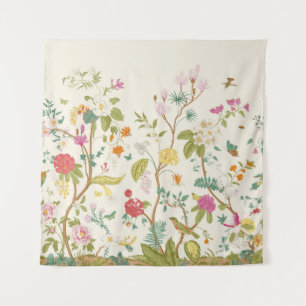 Tenture Fresque. Fleur. Arbres en fleurs. Vintage floral