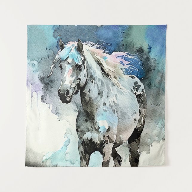 Tenture Frisky Appaloosa Mare Watercolour (Devant)