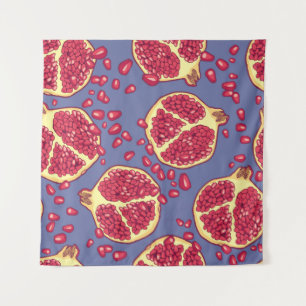 Tenture Fruit de grenade Conception Motif transparente
