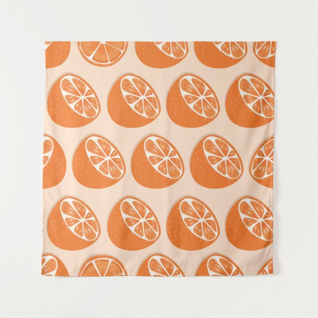 Tenture Fruit Motif sans joint. (Devant)