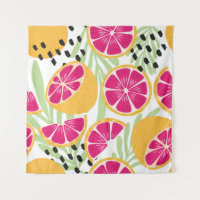 Fruit sans couture motif, pamplemousse à l tropica