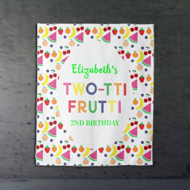 Tenture Fruits à deux tti Frutti 2e anniversaire (Créateur téléchargé)