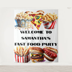 Tenture Fun fast food burger pizza alimentation camion ann