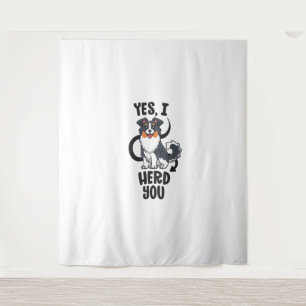 Tenture Funky Australian Shepherd Maman Cadeaux Aussie Oui