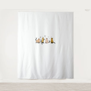 Tenture Funny Black Cats Ghost Halloween Motif Amoureux de