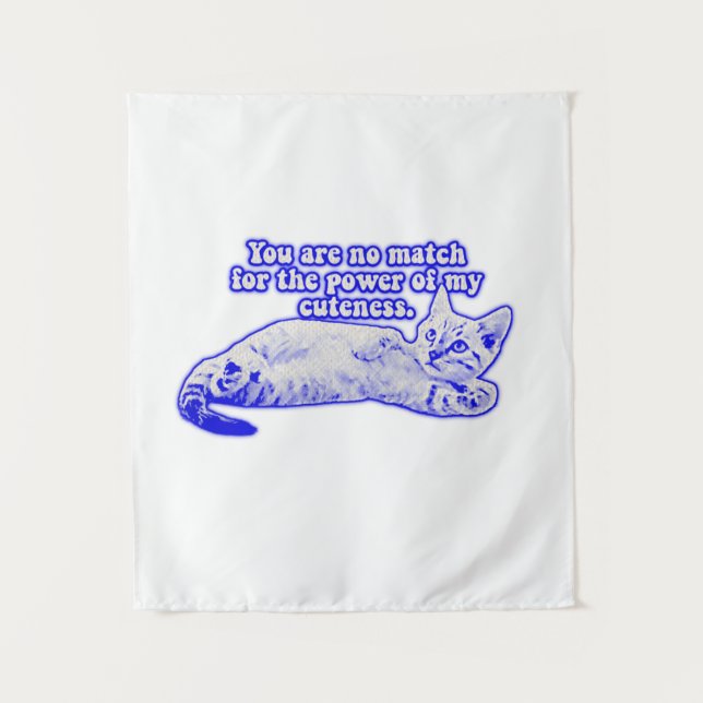 Tenture Funny grumpy cat meme for kitten and cat lovers (Devant)