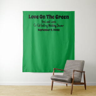 Tenture Funny "L'Amour Sur Le Vert" Wedding shower De Golf