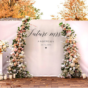 Tenture Futur Mme Elegant Fête des mariées de calligraphie