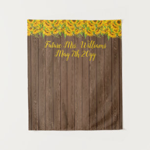Tenture Futur Mme Sunflowers Fête des mariées Contexte Woo