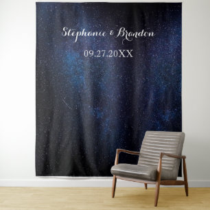 Tenture Galaxy Space Nebula Cosmos Mariage Photo Booth